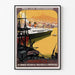 Poster van Marseille Vintage — ingelijst kunstwerk aan de muur