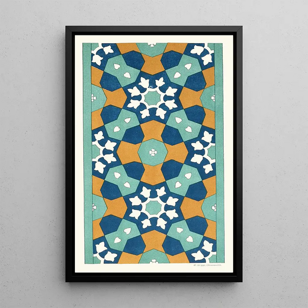 Afghan Boundary Commission - 18 plates of ornamental tiles from the Afghan Boundary Commission Pl 01.webp