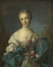 Portret van een jonge vrouw - Na Jean-Marc Nattier — weergave van het kunstwerk