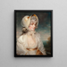 portret van de eerwaarde Lucy Elizabeth Byng - Na John Hoppner — ingelijst kunstwerk aan de muur