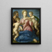 De Heilige Familie met de heilige Johannes de Doper - Agnolo Bronzino — ingelijst kunstwerk aan de muur