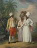 Dominicaanse Antilliaanse vrijheden - Agostino Brunias — weergave van het kunstwerk