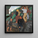 Farmers - Jean Brusselmans — framed artwork on a wall
