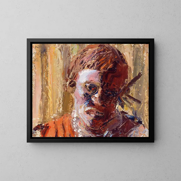 Een Kikuyu-man - Akseli Gallen-Kallela — ingelijst kunstwerk aan de muur