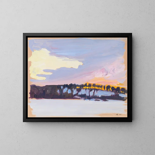 Landschap van de avond - Akseli Gallen-Kallela — ingelijst kunstwerk aan de muur