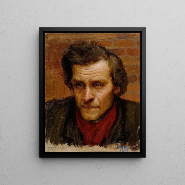 Akseli GallenKallela - Head of a Man study for the painting By the River of Tuonela.webp