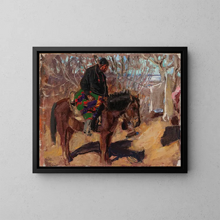 Akseli GallenKallela - Indian On Horseback.webp