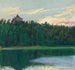 Landschap aan de rand van het meer - Akseli Gallen-Kallela — weergave van het kunstwerk