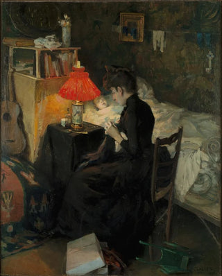 Akseli GallenKallela - Mother with sick child.webp