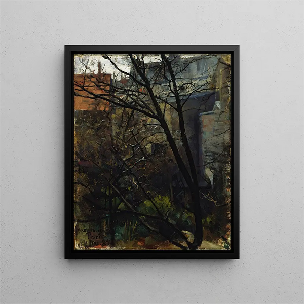 Akseli GallenKallela - Parisian backyard.webp