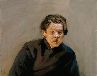 Akseli GallenKallela - Portrait of Maxim Gorky.webp