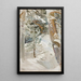Landschap met sneeuw - Akseli Gallen-Kallela — ingelijst kunstwerk aan de muur