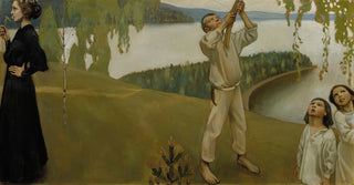 Akseli GallenKallela - Spring Study For The Juslius Mausoleum Frescos.webp