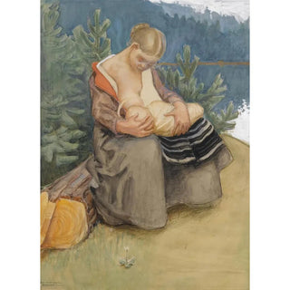 Akseli GallenKallela - iti Ja Lapsi.webp