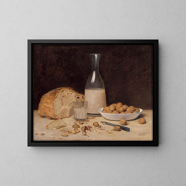 Natuurschilderij met nieuwe wijn - Albert Anker — ingelijst kunstwerk aan de muur
