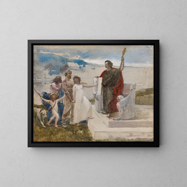 Het huwelijk - Albert Besnard — ingelijst kunstwerk aan de muur