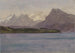 van het kustlijnschilderij van Alaska - Albert Bierstadt — weergave van het kunstwerk