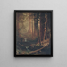 van de reuzensequoia's van Californië - Albert Bierstadt — ingelijst kunstwerk aan de muur