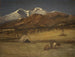 Indianenkampement bij schemering - Albert Bierstadt — weergave van het kunstwerk