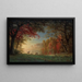 Zonsondergang in India, herten bij een meer - Albert Bierstadt — ingelijst kunstwerk aan de muur