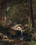 Bergstroom - Albert Bierstadt — weergave van het kunstwerk