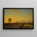 Ruïnes van Paestum - Albert Bierstadt — ingelijst kunstwerk aan de muur