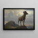 Studie van een mouflon - Albert Bierstadt — ingelijst kunstwerk aan de muur