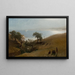 Studie voor de ingang van Monterey - Albert Bierstadt — ingelijst kunstwerk aan de muur