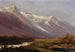 Studie van bergen - Albert Bierstadt — weergave van het kunstwerk