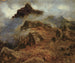 Studie van de rotsachtige bergen - Albert Bierstadt — weergave van het kunstwerk