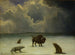 Piégé - Albert Bierstadt — weergave van het kunstwerk