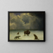Piégé - Albert Bierstadt — ingelijst kunstwerk aan de muur