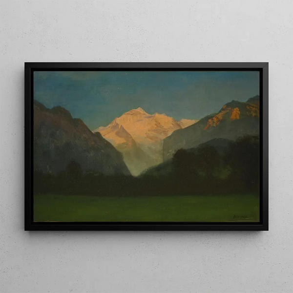 Albert Bierstadt - View of Glacier Park or Sunset on Peak.webp