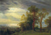 Uitzicht op de Hudson - Albert Bierstadt — weergave van het kunstwerk