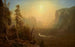 Vallée de Yosemite, sentier de Glacier Point - Albert Bierstadt — weergave van het kunstwerk