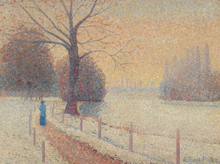 Le Puy in de winter - Albert Dubois-Pillet — weergave van het kunstwerk
