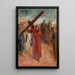 Christus die het kruis draagt - Albert Edelfelt — ingelijst kunstwerk aan de muur
