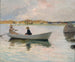Meisjes in een roeiboot - Albert Edelfelt — weergave van het kunstwerk