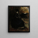 Dame en zwart zittend Thérèse Noire - Albert Edelfelt — ingelijst kunstwerk aan de muur
