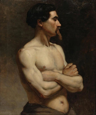Albert Edelfelt - Male Model Academy Study.webp
