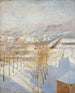 Parijs onder de sneeuw - Albert Edelfelt — weergave van het kunstwerk