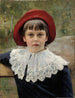 Portret van de kunstzuster Berta Edelfelt - Albert Edelfelt — weergave van het kunstwerk