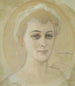 portretstudie van barones Naomi Emi De La Chapelle - Albert Edelfelt — weergave van het kunstwerk