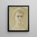 portretstudie van barones Naomi Emi De La Chapelle - Albert Edelfelt — ingelijst kunstwerk aan de muur