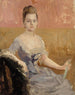 Studie van het portret van gravin Augusta Lewenhaupt - Albert Edelfelt — weergave van het kunstwerk