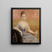 Studie van het portret van gravin Augusta Lewenhaupt - Albert Edelfelt — ingelijst kunstwerk aan de muur