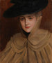 Portret van een jonge vrouw - Albert Edelfelt — weergave van het kunstwerk