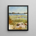 the Unfinished Archipelago Landscape - Albert Edelfelt — framed artwork on a wall