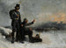 scène van de Finse oorlog - Albert Edelfelt — weergave van het kunstwerk
