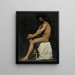 van een zittende man - Albert Edelfelt — ingelijst kunstwerk aan de muur